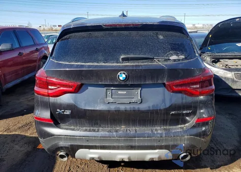 2021 BMW X3 xDrive30I z USA, uszkodzony, nr VIN 5UXTY5C06M9G18215